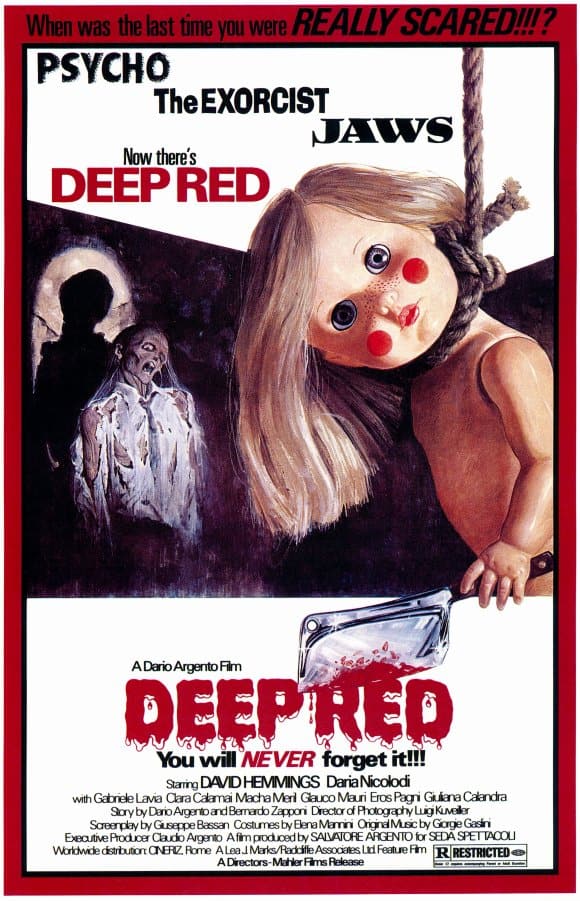 deep red poster