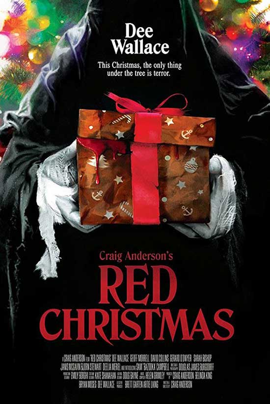red christmas poster